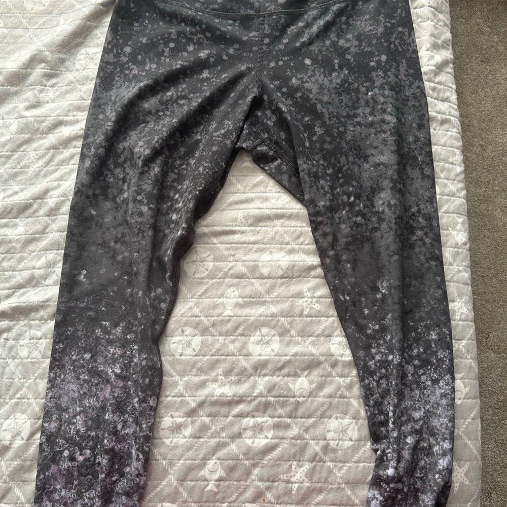 Maurices Women’s Black and Gray Patterned Leggings